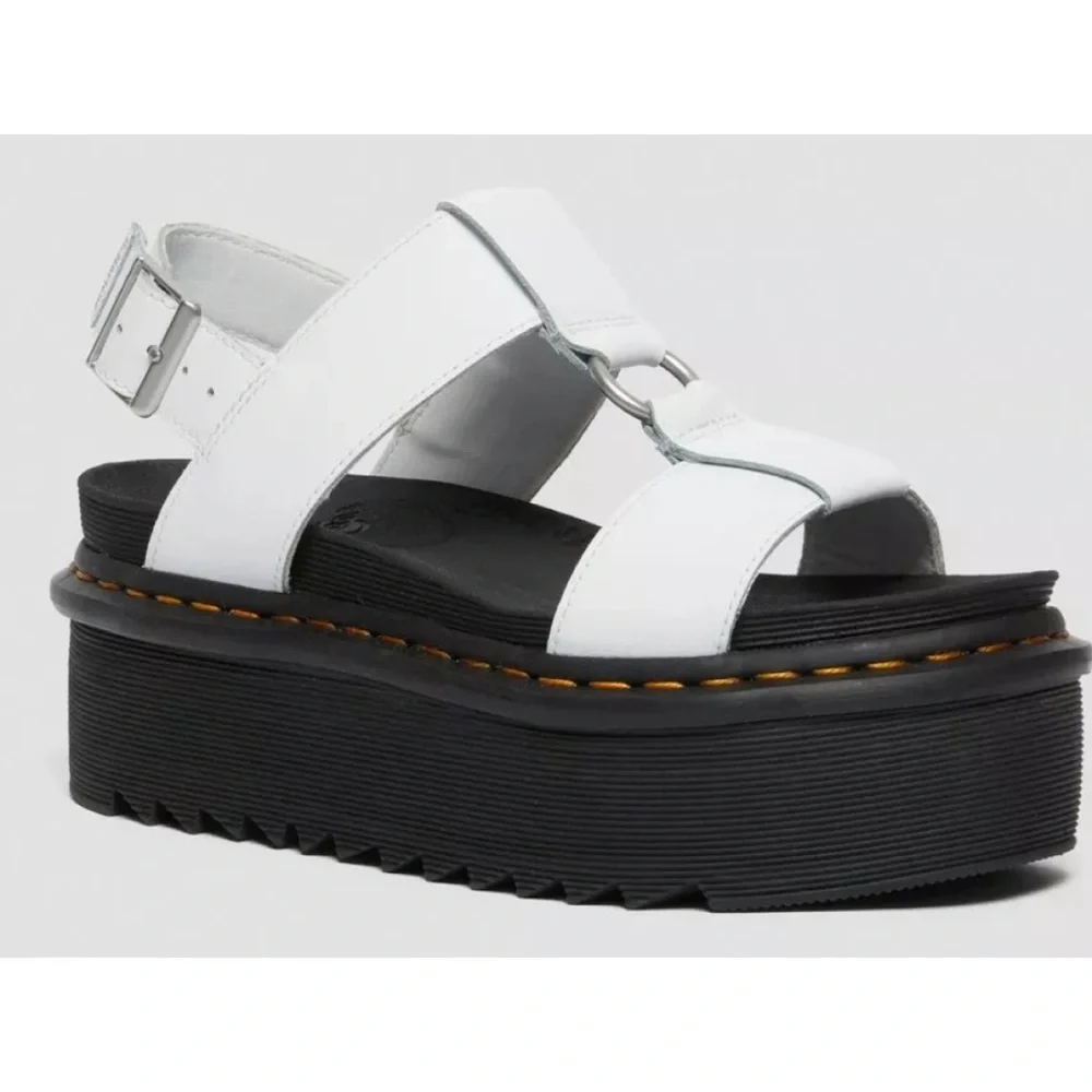 Dr. Martens FRANCIS LEATHER PLATFORM STRAP SANDALS Size 10
